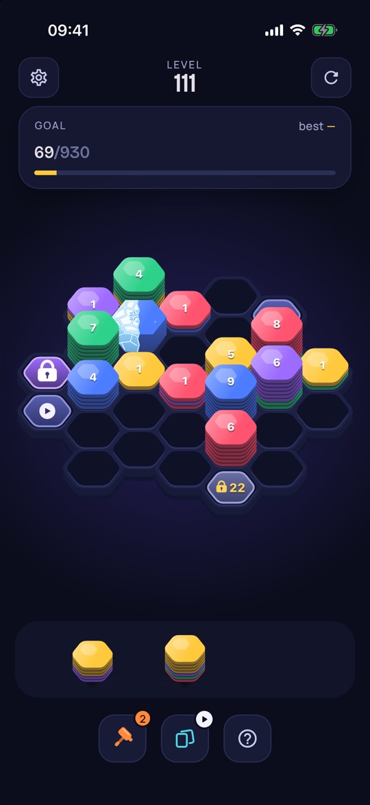 Hexa Stack: level 111
